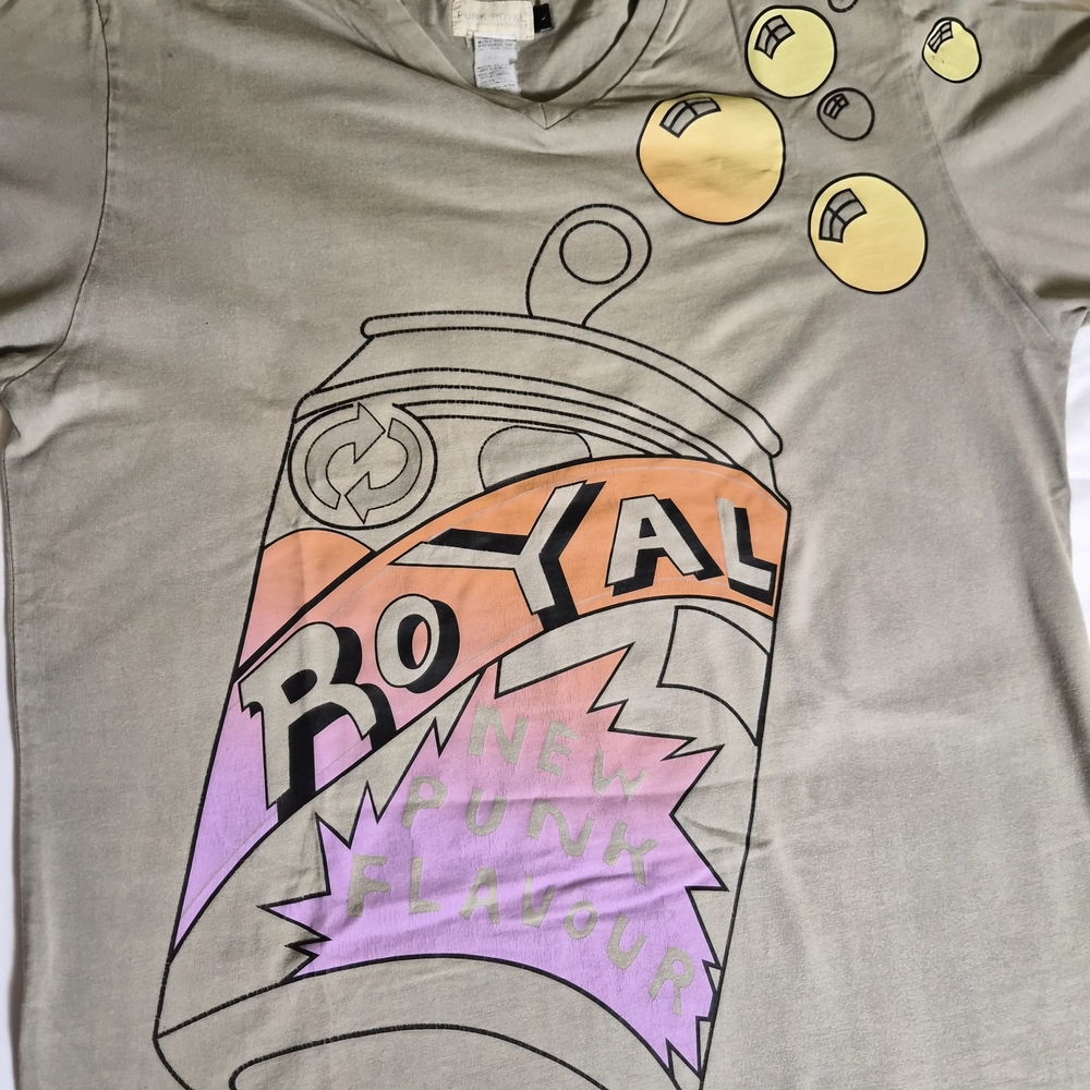 PUNK ROYAL Men's Graphic Tee Black Size Large L Edgy Streetwear Soft Cotton